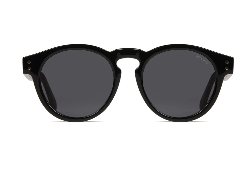 KOMONO CLEMENT BLACK TORTOISE GLOSS FRAME DARK FREY LENS — NO